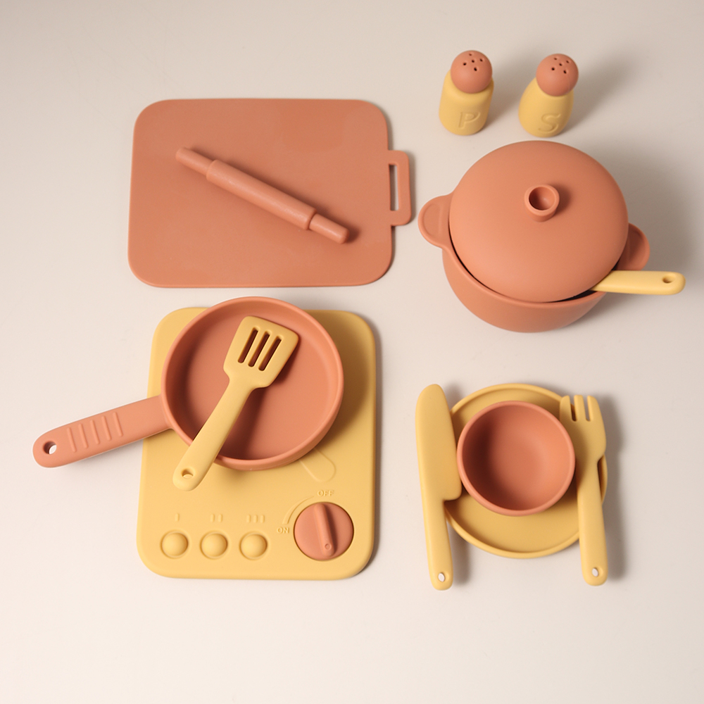 13 Pcs Set Silicone Cooking Pl - Kids Toys Kitchen Set review and price